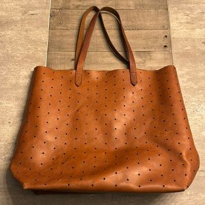 Madewell hole punch transport tote